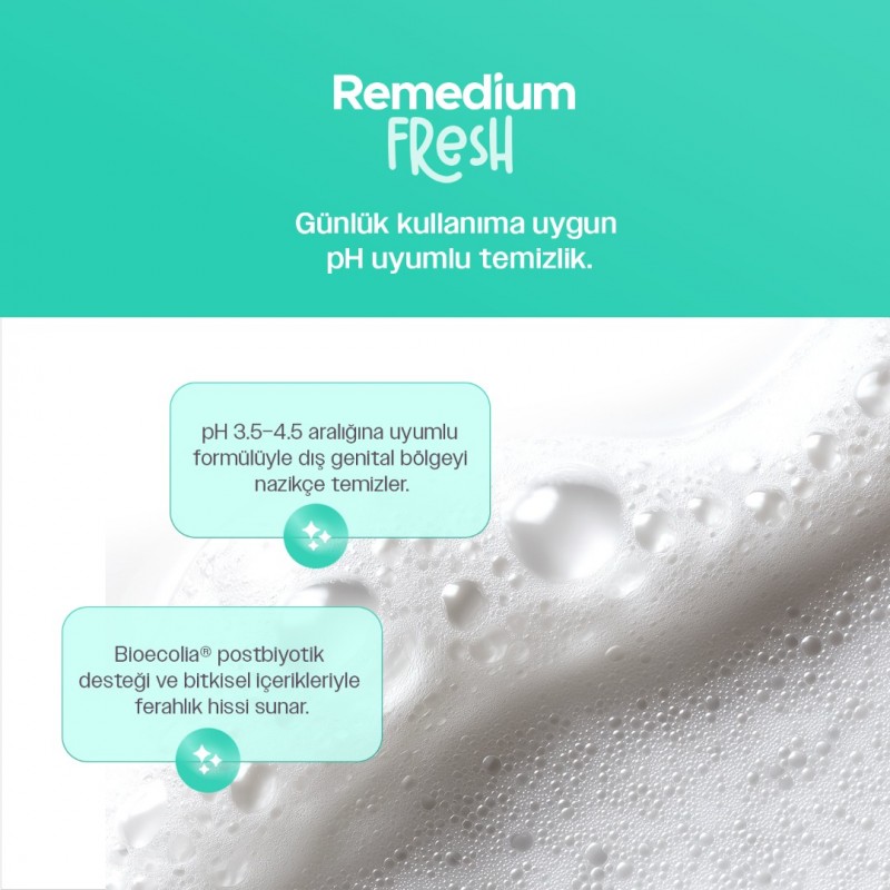 ya da Remedium  Sık Enfeksiyon Yaşayan Cilttlere Destek Fresh İntim Yıkama Köpüğü, 150 ml-150 ML