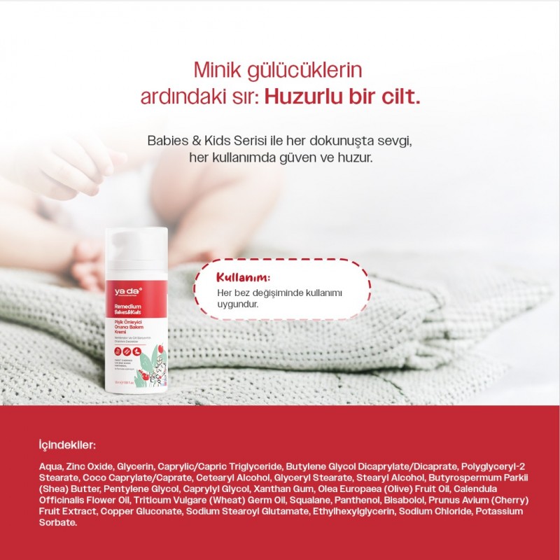 Remedium Bebek ve Çocuk Pişik Önleyici Onarıcı Bakım Kremi