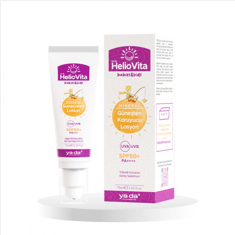 HelioVita %100 Mineral Güneşten Koruyucu Losyon - Bebek & Çocuk (75 ml)