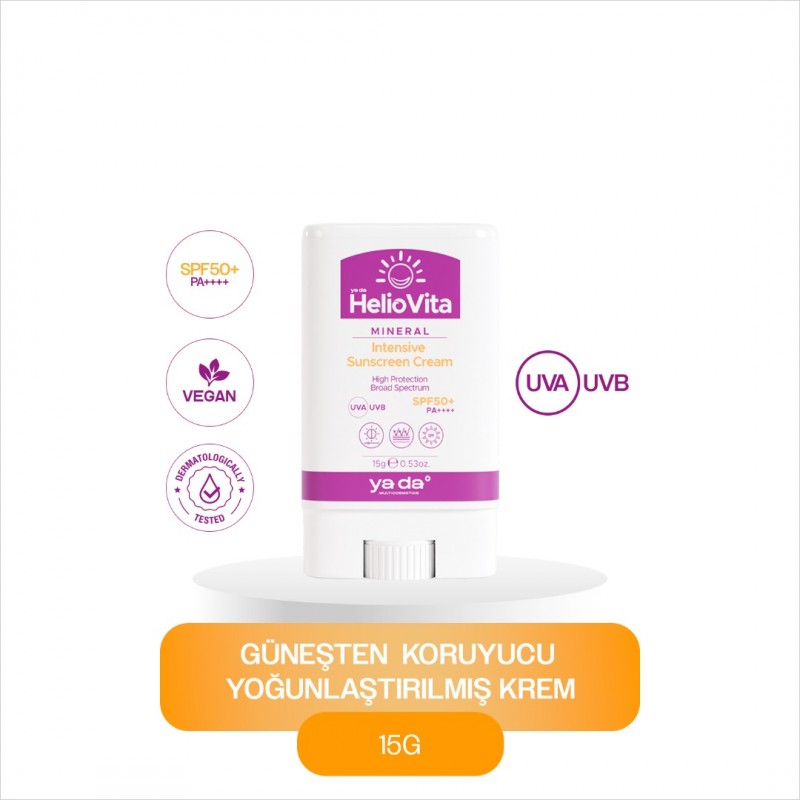 HelioVita %100 Mineral Güneşten Koruyucu Yoğunlaştırılmış Krem (15 g)