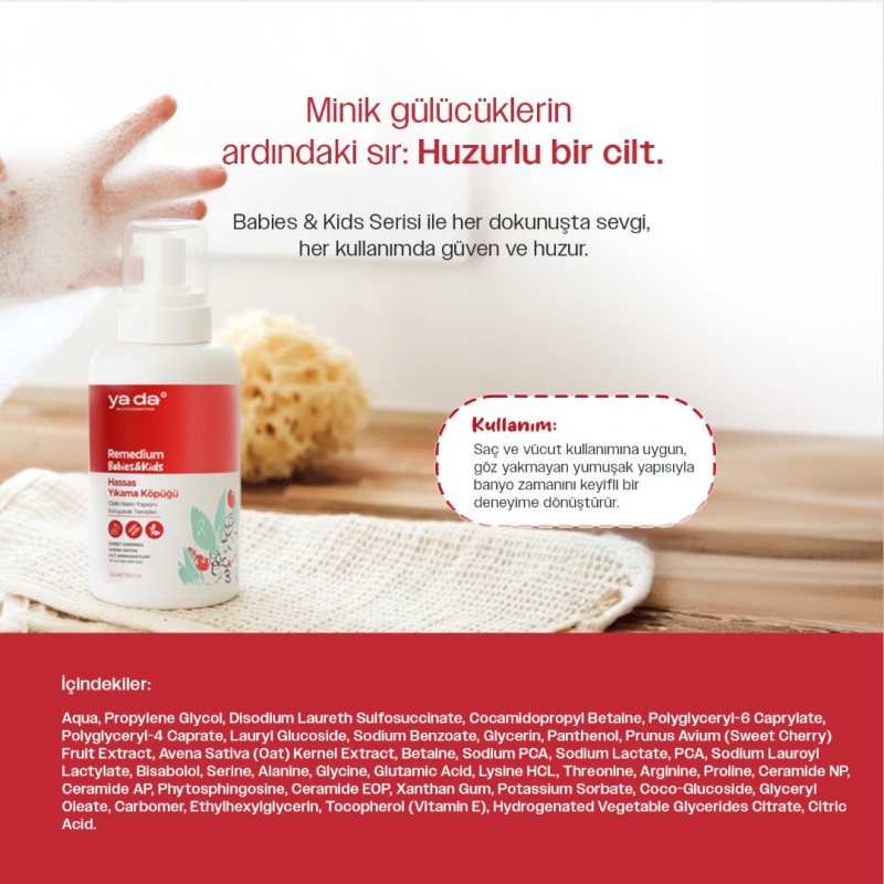 Remedium Bebek ve Çocuk Saç ve Vücut Hassas Yıkama Köpüğü