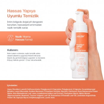 ya da Remedium Support Mantar Eğilimi İçin Nazik Temizlik İntim Yıkama Köpüğü, 150 ml-150