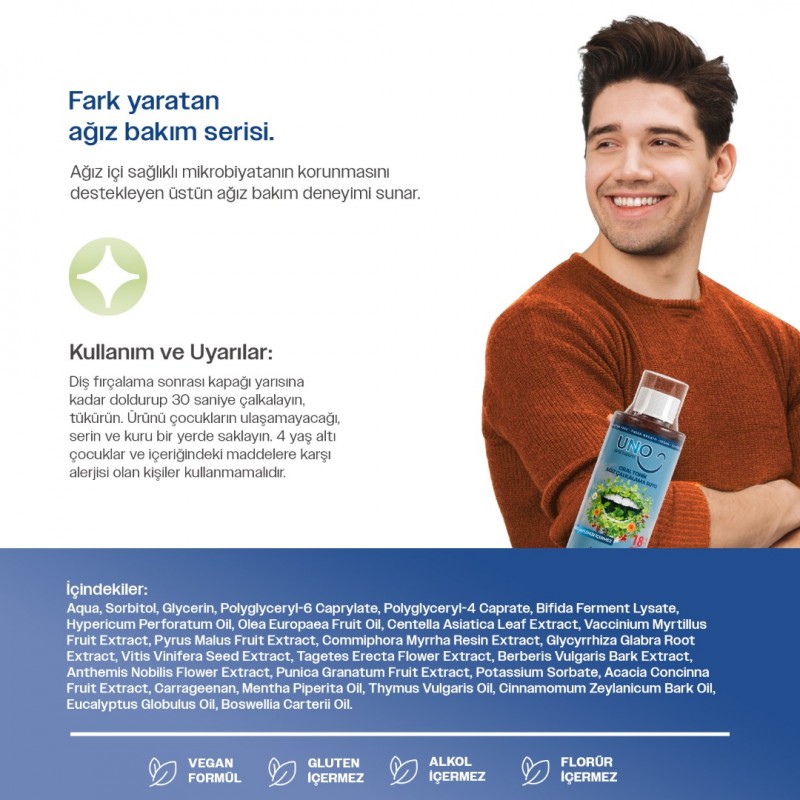 Uno Oral Tonik Ağız Çalkalama Suyu