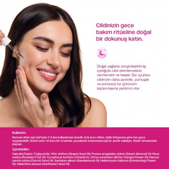 Viniferine Yenileyici ve Detoks Etkili Gece Bakım Yağı