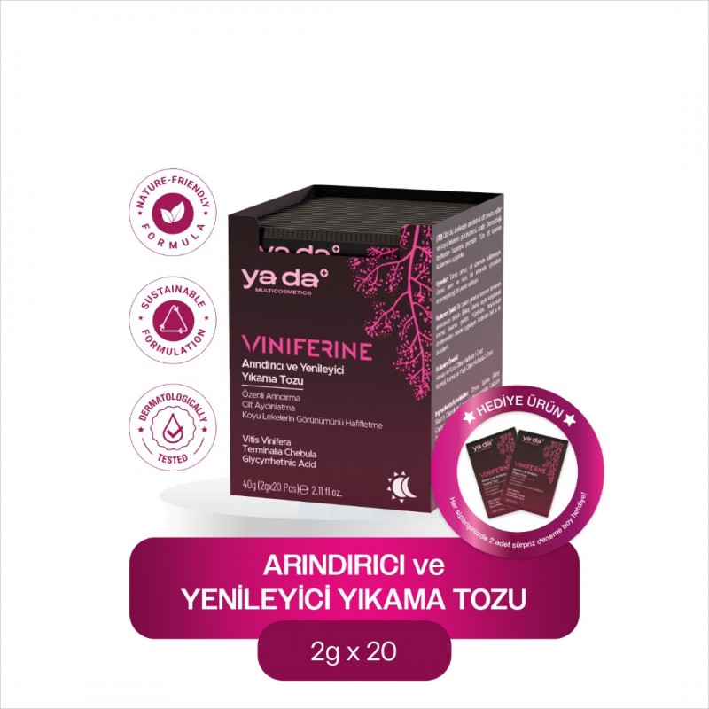 Viniferine Arındırıcı ve Yenileyici Yıkama Tozu / Tüm cilt tipleri için uygun