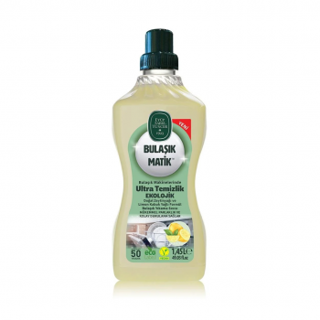 Bulaşık Matik™ - Doğal Zeytinyağı ve Limon Kabuk Yağlı Formül Bulaşık Yıkama Sıvısı - 1,45 lt