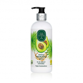 Doğal Avokado Yağlı El ve Vücut Losyonu 500 ml