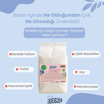 Renkli Çamaşırlar İçin Doğal Konsantre Çamaşır Deterjanı - Bitkisel & Mineral Kaynaklı - 40 Yıkama